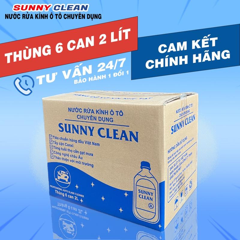 1 thùng Sunny Clean nước rửa kính ô tô chuyên dụng, sạch kính xe, tiện lợi dung  dich nước  quét nuoc  ruakinhoto