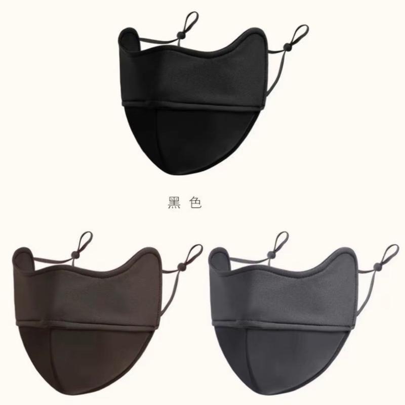 Khẩu trang chống nắng, chống tia uv 3 màu Nâu, ghi, đen