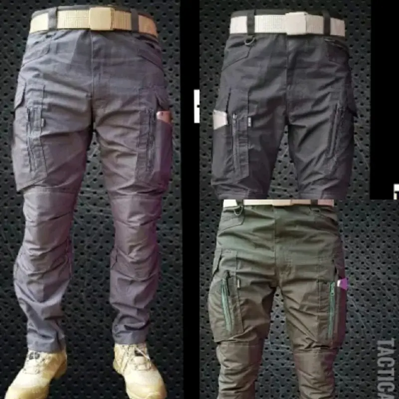 celana tactical cargo wtac panjang celana lapangan celana pdl celana pria celana gunung Low Waist Outdoor Cowok 1