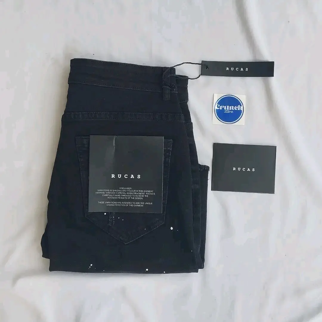 Celana Rucas Season 9 Grand Combination Short Size 29-36 Short Pants Ripped Pria/Wanita