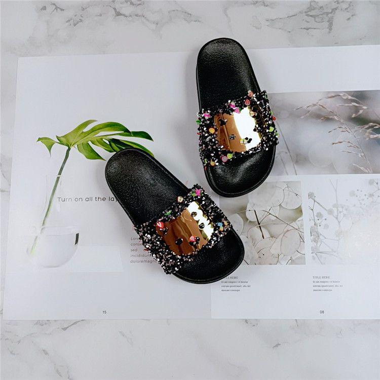 Product Introduction of Dép Xăng Đan Mùa Hè Cho Trẻ Em, Thời Trang Mới, Thiết Kế Hình Mèo Và Trái Cây, Đính Kim Cương Màu, Chống Trượt, Thoải Mái, Chống Mài Mòn, Đế Mềm, Quai Đơn, Miễn Phí Vận Chuyển, Bán Chạy 13