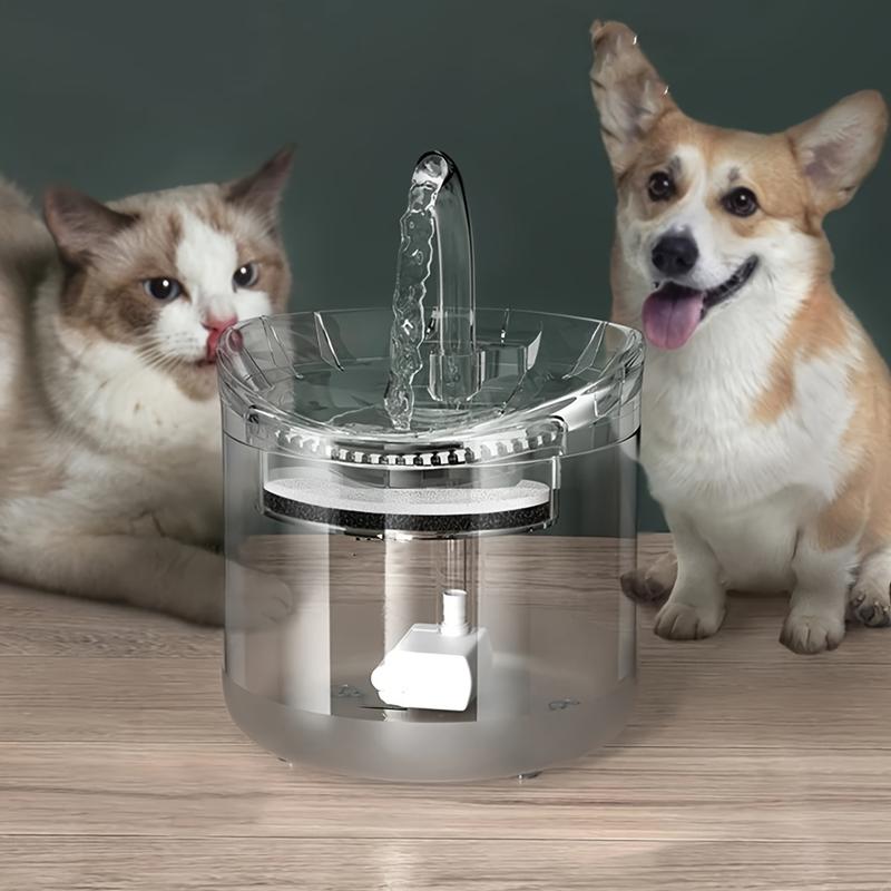 Product Introduction of 1.8L Smart Cat Water Dispenser with Faucet, Dog Water Dispenser, Transparent Water Dispenser, Pet Water Filter Feeder 3