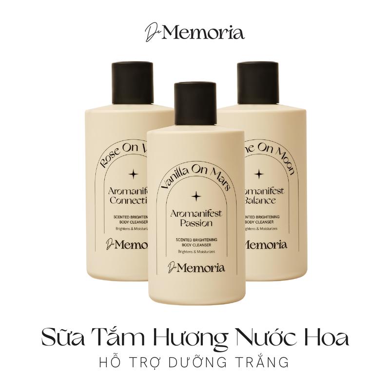 (P) Sữa Tắm Hỗ Trợ Sáng Da Hương Nước Hoa Thư Giãn D​e M​emoria Scented W​hitening B​ody Cleanser 300ml Dưỡng Body