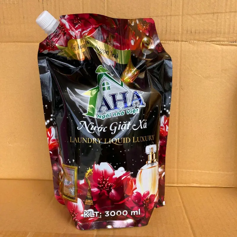 [MUA 2 TẶNG 1] Combo 2 túi nước giặt sinh học AHA hương nước hoa (tổng 6 lít nước giặt ) Tặng kèm dây xả quần áo đậm đặc 4