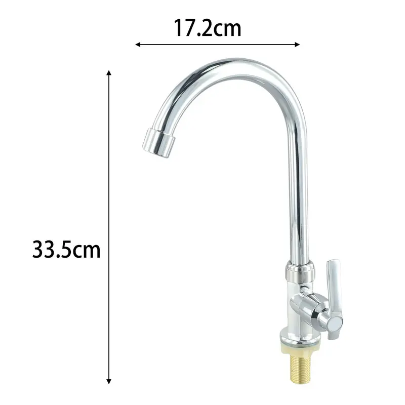 Vòi Nước Bồn Rửa, Vòi Nước Lạnh, Vòi Bồn Rửa Nhà Bếp, Vòi Có Lỗ Cần Gạt Đơn, Nước Lạnh, Còn Hàng 5