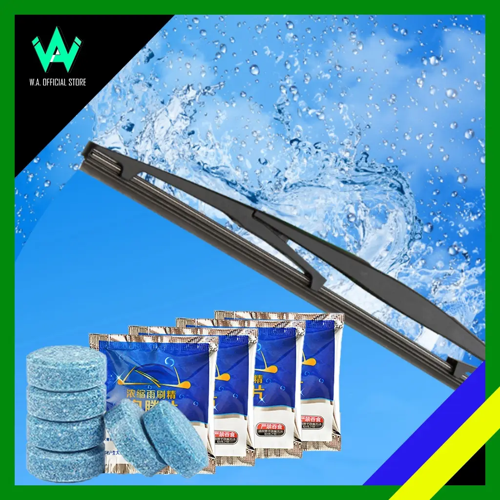 Car Windshield Cleaner Tablets Water Wiper Care Wind Screen Agent Extra Cleaning Agents Protection Long Life Span Automotive