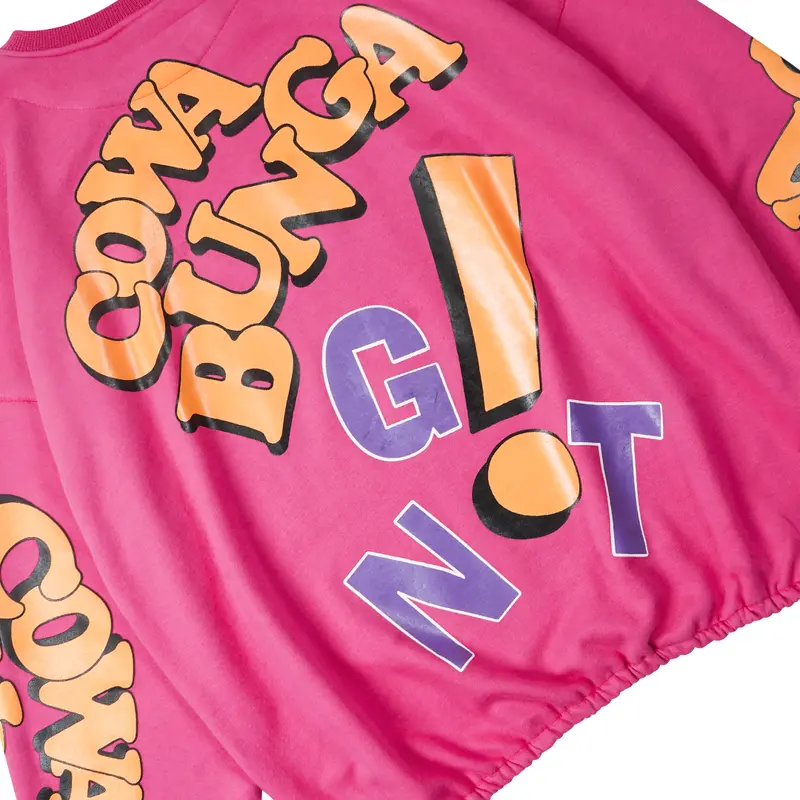 Pink Oversize Crewneck Cowabunga 3