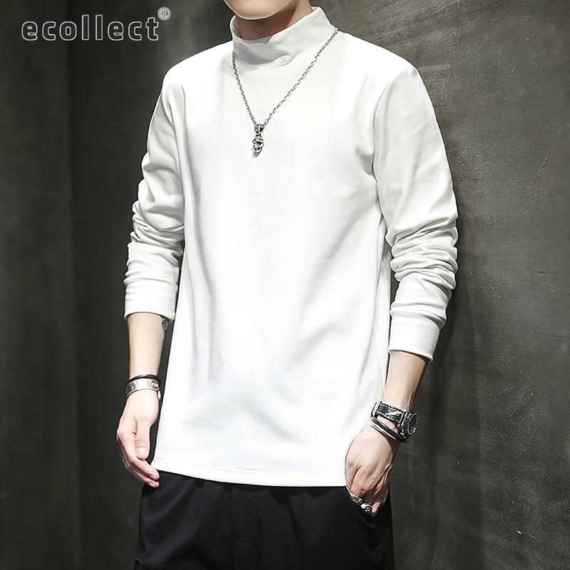 Áo Giữ Nhiệt Nam Cao Cổ ECOLLECT GN04 - Chất Liệu Cotton Nỉ 280gsm Cào Bông Mềm Mịn Không Xù Lông Giữ Ấm Ngày Đông Menswear Hoodie Dệt