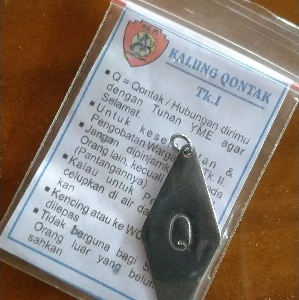kalung Qontak IKSPI kera sakti tingkat 1 original 0