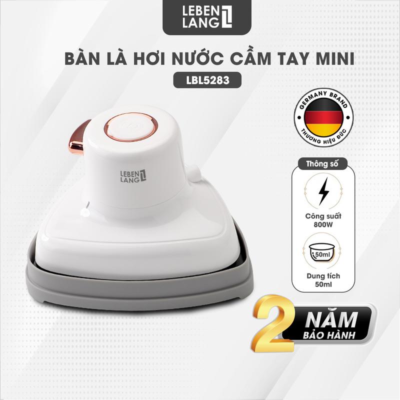 Best Seller Bàn là hơi nước cầm tay mini Lebenlang LBL5283 công suất 800W nhỏ gọn tiện lợi bảo hành 2 năm - hàng chính hãng