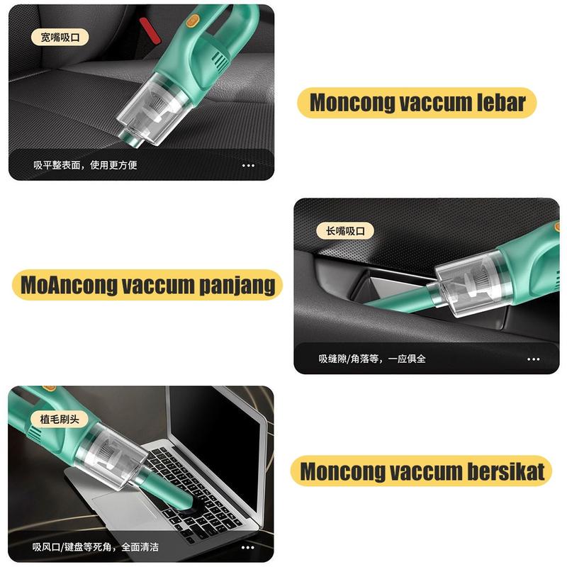 Vacum Cleaner Mobil Penyedot Debu Mini Portable Wireless Vacum Cordless Penghisap Debu Dapat Dicas USB 6