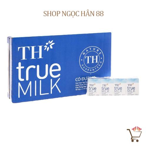  Thùng Sữa Tươi TH True Milk 48 hộp x 110ml. Đủ vị 