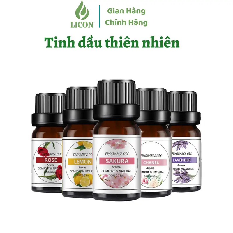 Tinh Dầu Thơm Phòng dung tích 10ml nhiều mùi tự chọn giúp giảm căng thẳng xua đuổi côn trùng khử mùi hôi chaitinhdầu 0