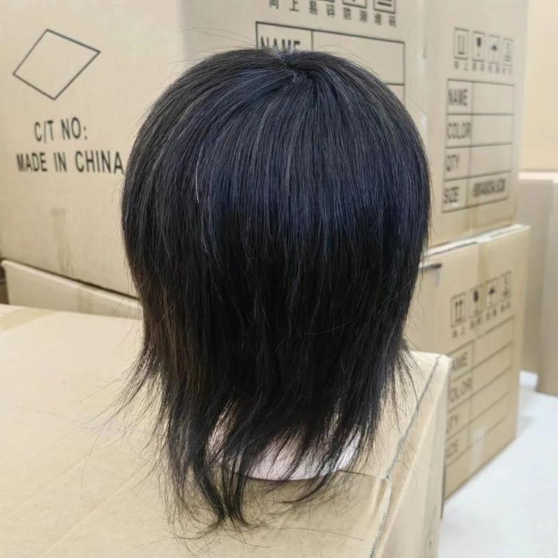 Đầu Mannequin dành cho nam giới, tóc ngắn và tóc thật, thích hợp để nhuộm và tẩy nóng, kiểu tóc búp bê, khắc, lá vàng nóng, học việc cắt cuối cùng, khuôn thợ cắt tóc 5