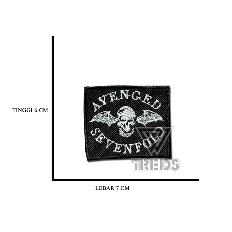 PATCH BORDIR JAHIT EMBLEM BAND MUSIK,ACDC,METALICA,MOTOR,BRAND DISTRO 1