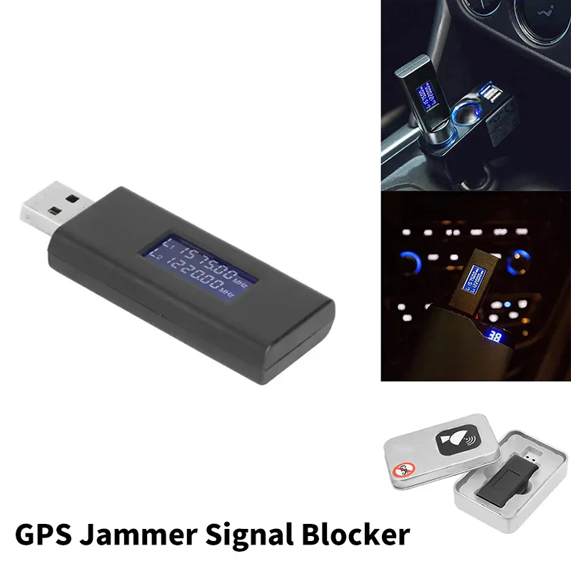 เครื่องตัดสัญญาณ, ตัวบล็อกสัญญาณ Jammer, สำหรับรถยนต์, ป้องกันการตรวจสอบ, เครื่องตรวจจับสัญญาณอัจฉริยะ, บล็อกสัญญาณ USB, พร้อมหน้าจอแสดงผล