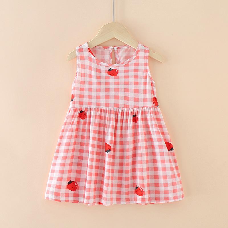 Product Introduction of Princess vest skirt girls dress foreign style summer dress little girl sleeveless skirt 6