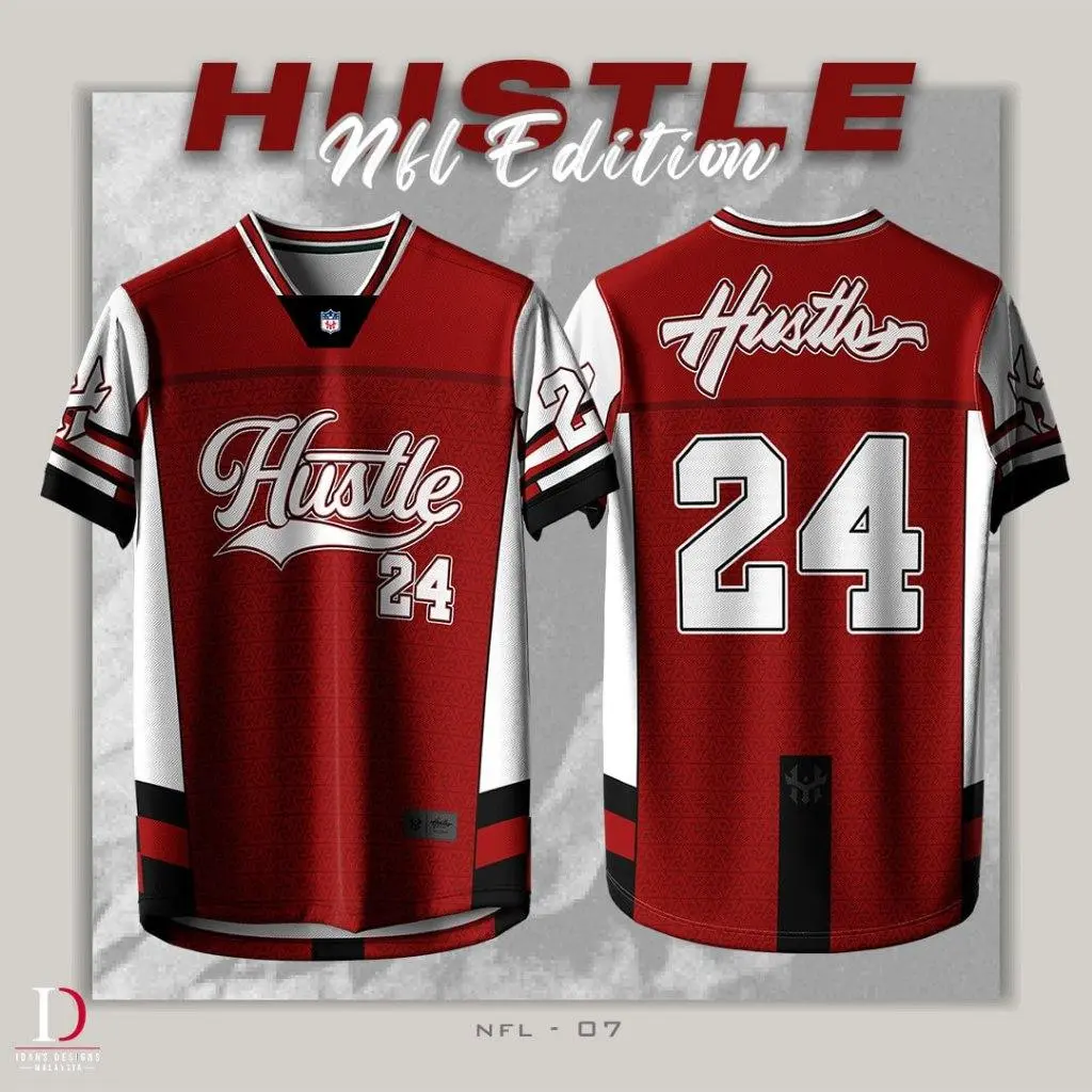 NFL 07 HUSTLE 280 GSM JERSEY T-SHIRT