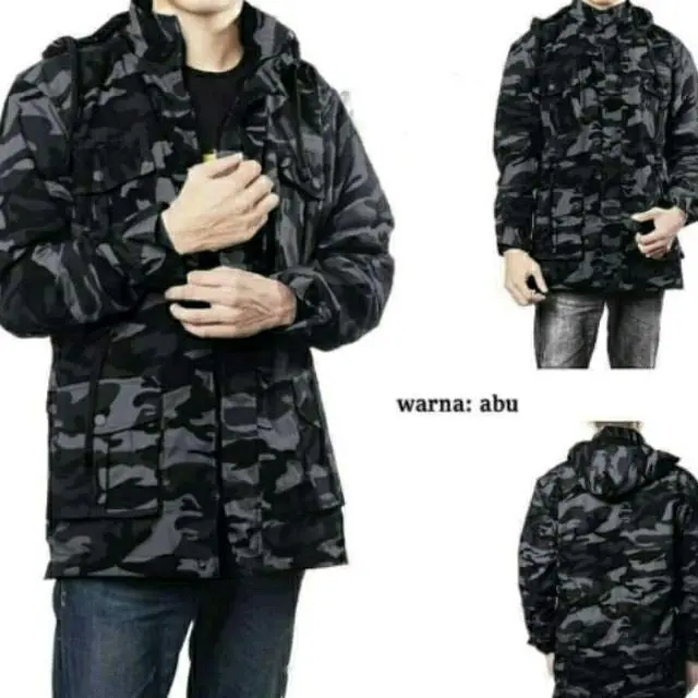Jaket Parka Loreng Canvas Unisex Premuim Quality 0