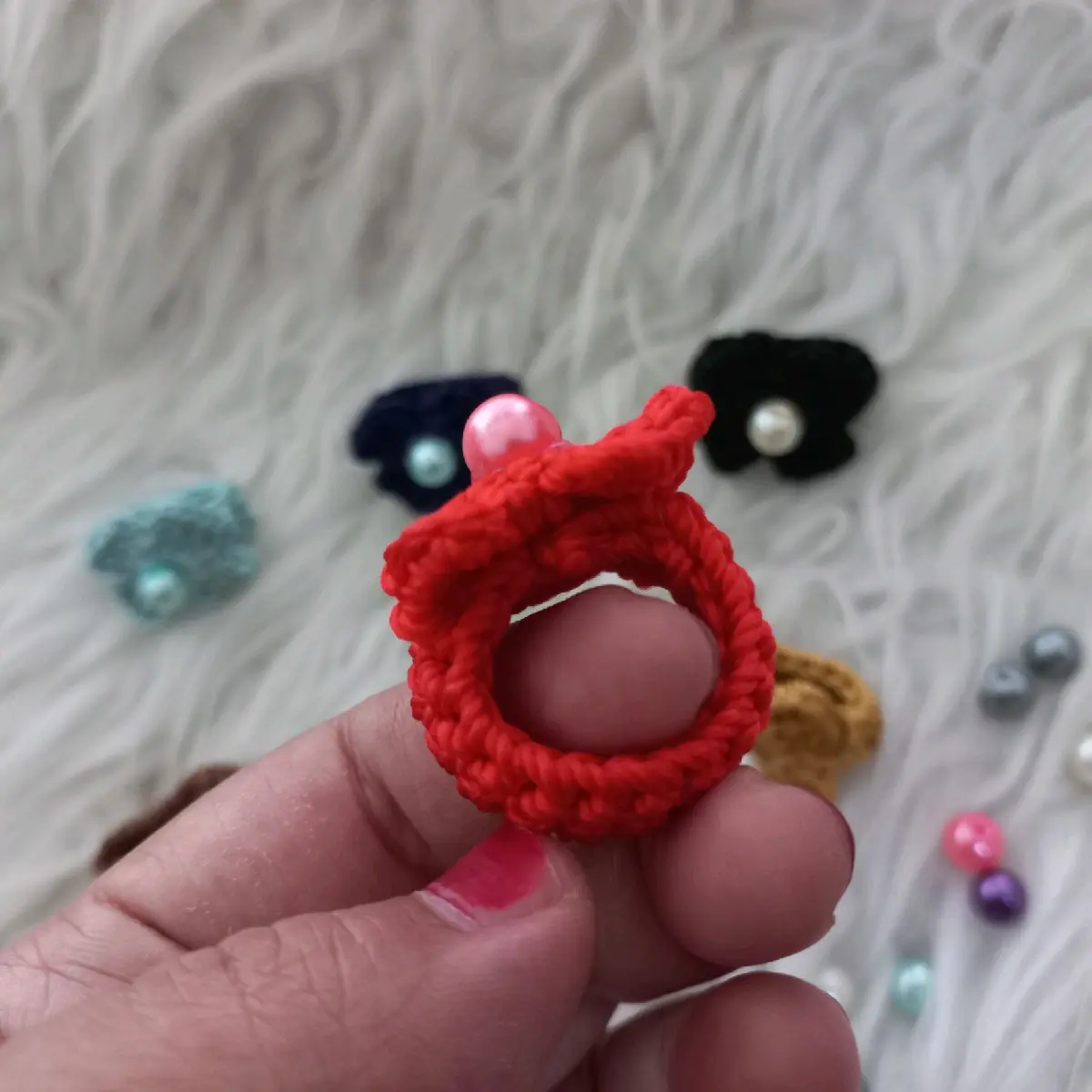 Ring Hijab Rajut
