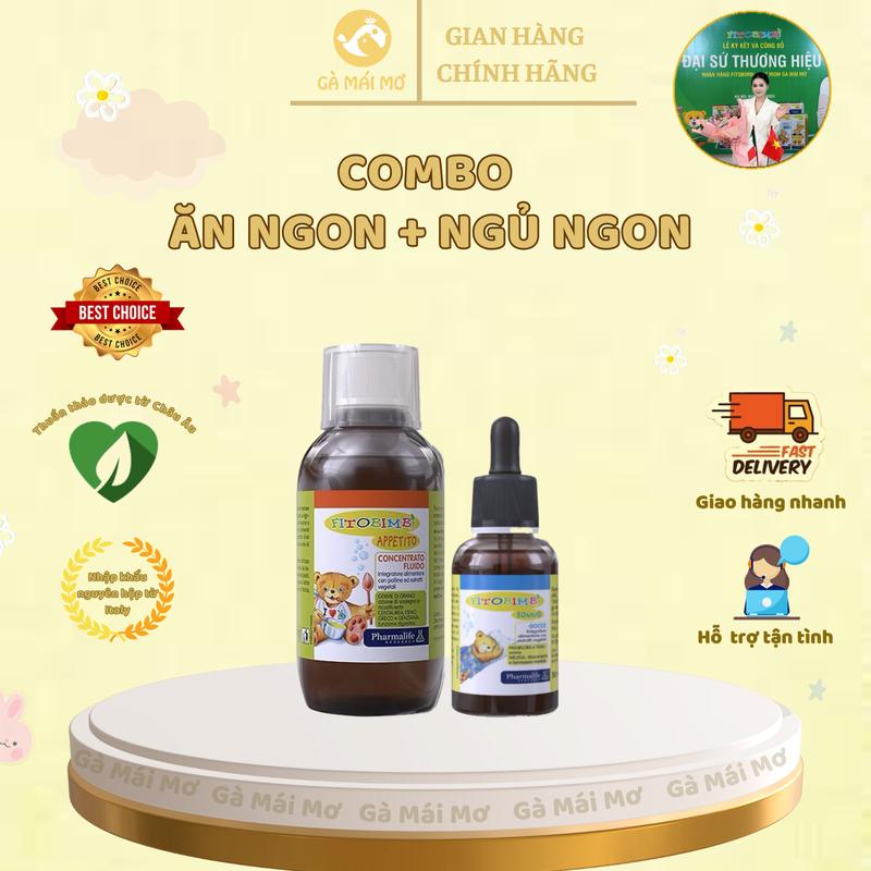 Gamaimo - Combo Siro Ăn Ngon và Ngủ Ngon Fitobimbi Giúp Bé Ăn Ngon Ngủ Ngon Hơn