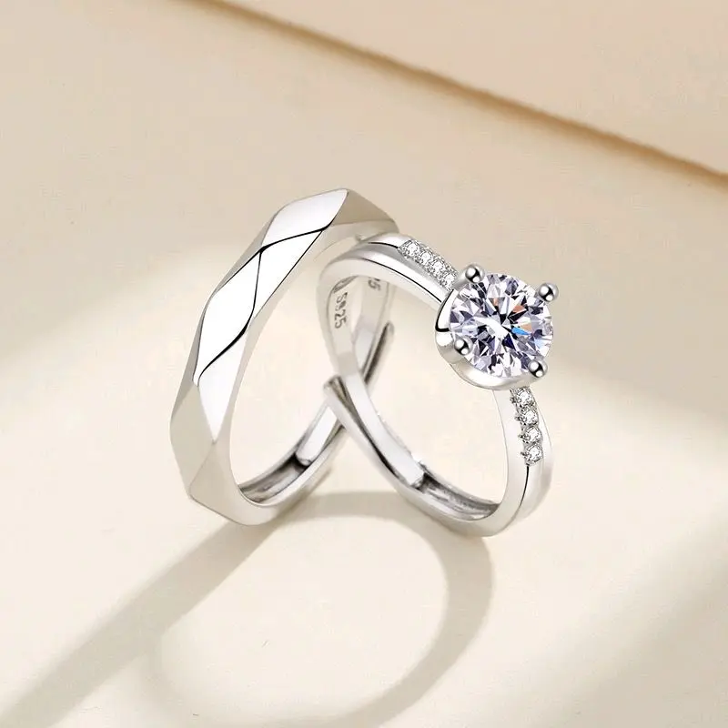 Zivvos Titanium - (0152 & 0153) - Cincin Titanium Couple tunangan - Perhiasan Pasangan Elegan - Anti karat