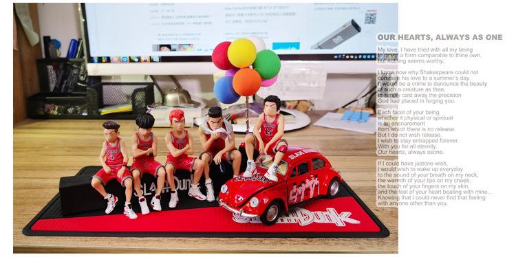 Product Introduction of Car Telephone Number Plate Interior Anime Decoration SLAM DUNK Hanamichi Sakuragi Action Figure Ornament Auto Accessories Gifts 10
