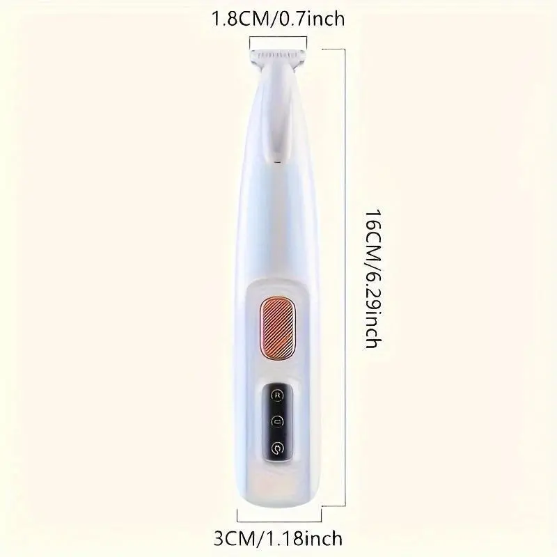 Rechargeable Pet Hair Trimmer Kit, 1 Set Pet Paw Hair Trimmer with LED Light, Pet Grooming Tool, Dog & Cat Grooming Supplies 1