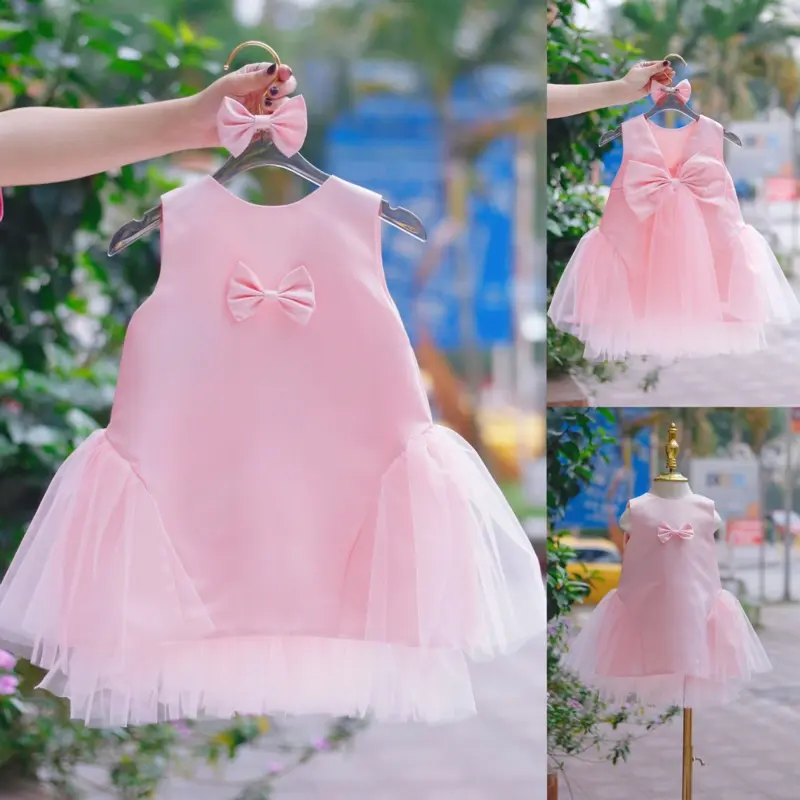 Váy công chúa cho bé từ 9-35kg thiết kế 2 chiều độc lạ , đầm bé gái đi tiệc , váy xòe