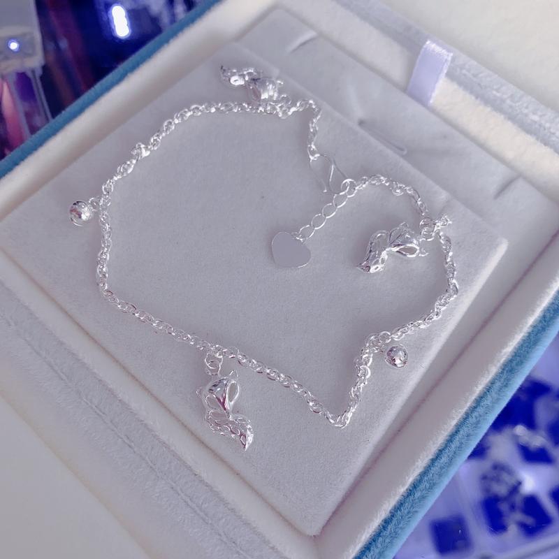 Lắc chân xoắn hồ ly mix bi bạc ta bền đẹp cho nữ _ BẠC ĐẸP HẢI HẠNH HHJ