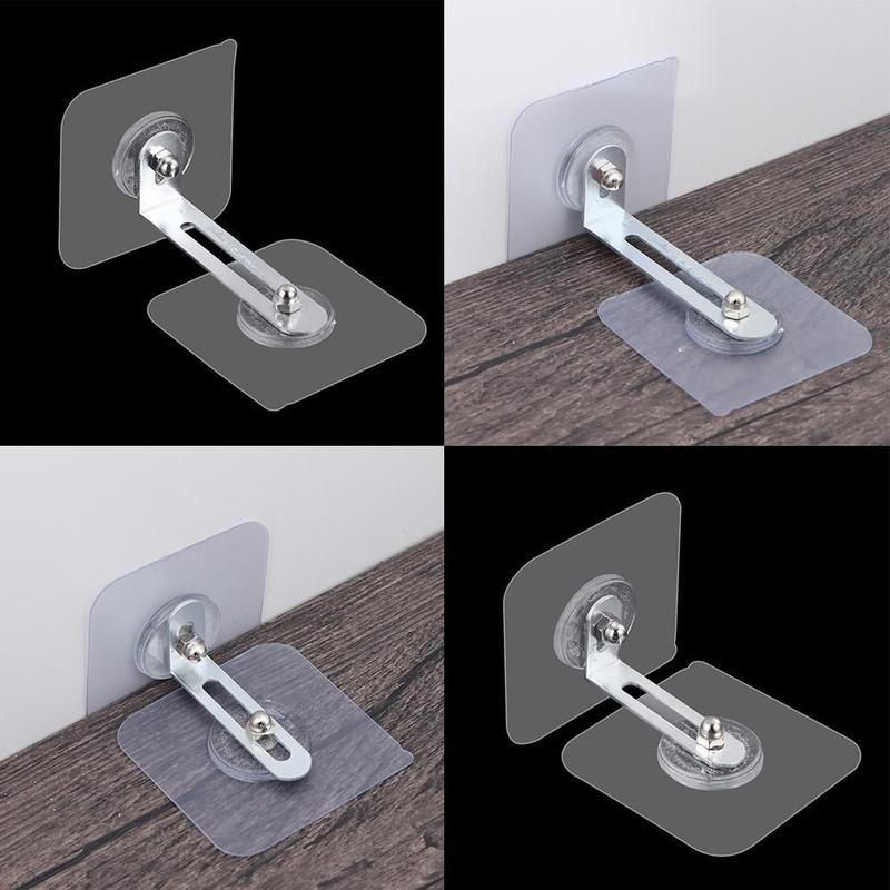 Product Introduction of Convenient Anti-tip Wall Holder Anti-overturning Fixed Clip Child Security Baby Care Self-Adhesive Cabinet Lock Anti-drop Kids Safety Furniture Stabilizer 15