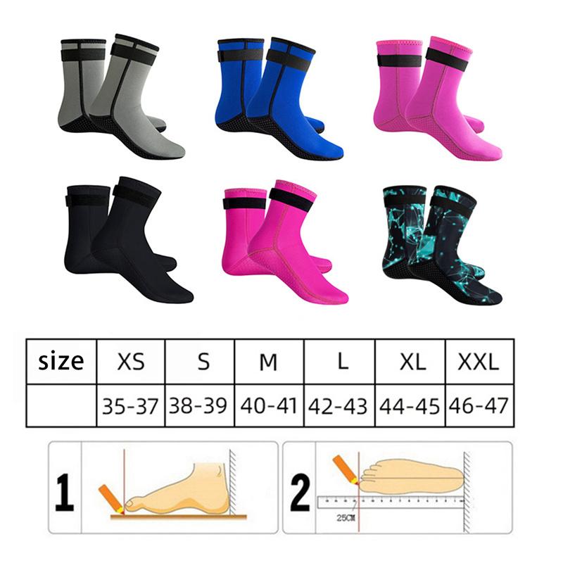 Product Introduction of 3mm  Diving Socks Shoes Water Boots Non-slip Beach Boots  Shoes  Snorkeling  Surfing Socks 5