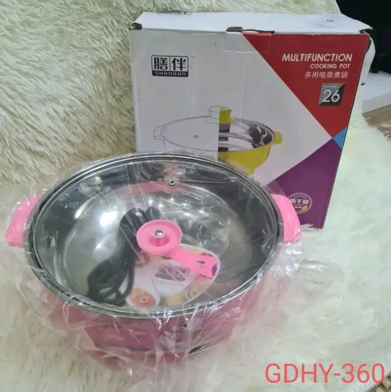 Nồi Lẩu Điện , Nồi Lẩu Đa Năng Vung Kính Size 28 cm 1