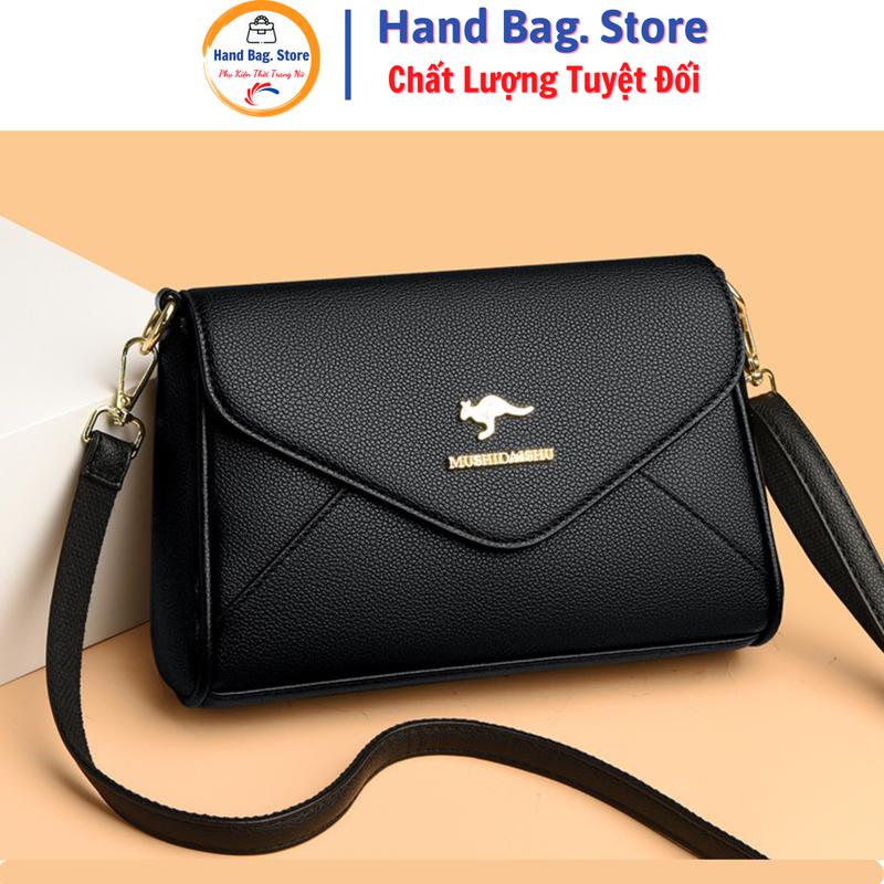 Túi xách Đeo Chéo, Đeo Vai Kiêm Ví Tiền Chất  hình chữ nhật Da PU Cao Cấp Phù Hợp với Phụ Nữ Trung Niên - chuẩn hãng Mushidaishu Bag Tote Phone Tote Phone Lady Chữ Nhật Hình Chữ Nhật