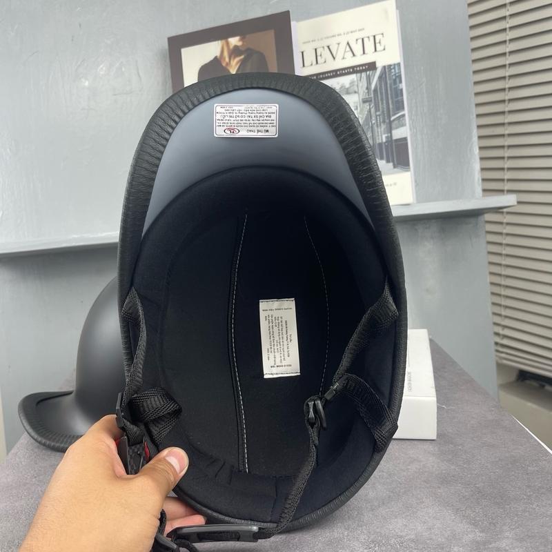 Nón - Mũ bảo hiểm ngựa cong đội ngược sơn bóng , gangter giá rẻ nhất, Phụ Kiện Đội Đầu Helmet 2