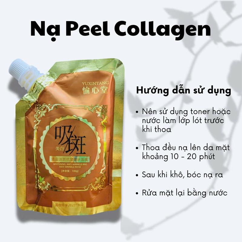 Combo 3 Gói Peel Da Collagen  Dạng Mặt Nạ  Màu Nâu (1 Gói 100g ) Mã Mới SP001729 4