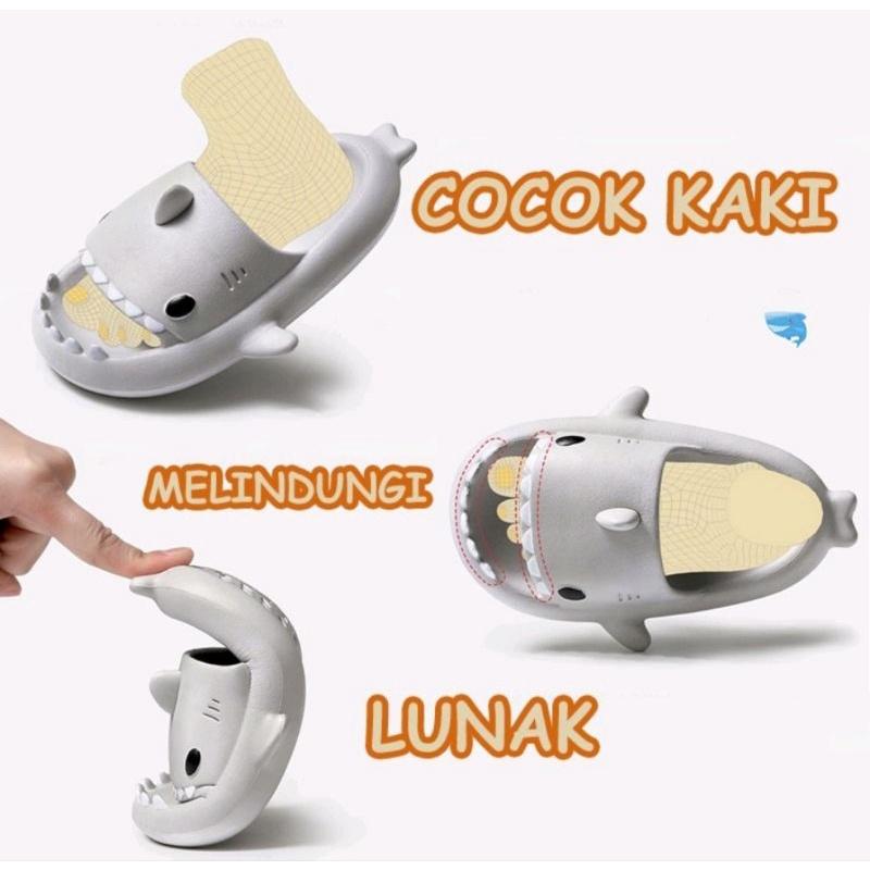 Nexas Sandal Baby Shark HIU  Cartoon Sandal Anak-Anak Black Blue 8
