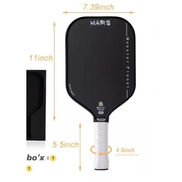 1 Vợt Pickleball Mars Monster Planet Mặt Nhám Carbon Đánh Bao Ngon - Sport Tim Cán Vợt Tim Cán Vợt giare Nam selkirk pickleball passion 4