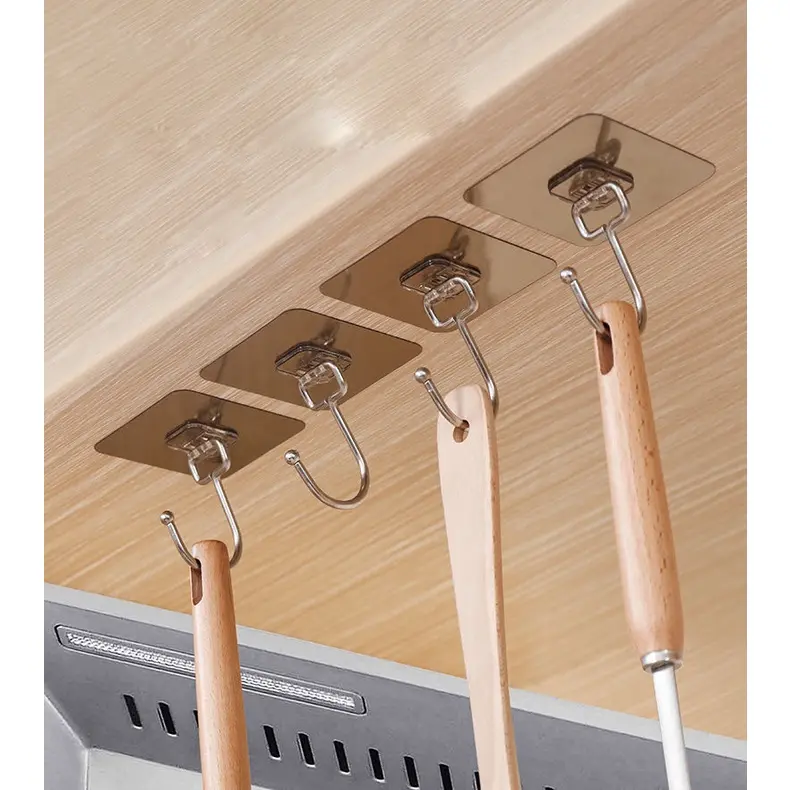 Móc dán tường siêu dính chịu lực tốt ,Móc Inox treo quần áo, đồ dùng đa năng tiện ích