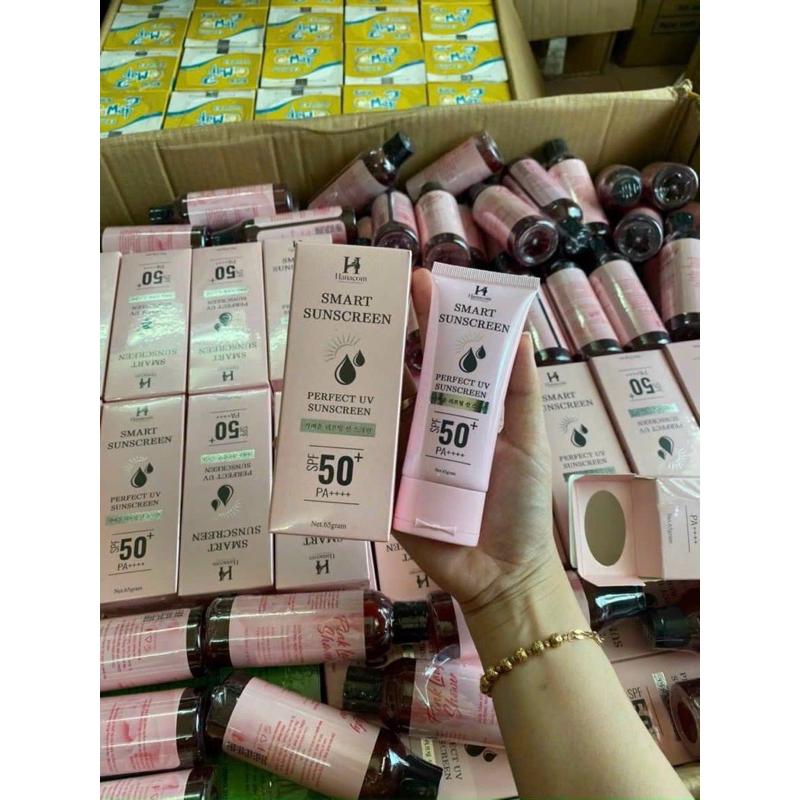 Kem Chống Nắng Hanacom LỌ LỚN [CHÍNH HÃNG] Dưỡng Trắng Nâng Tone SPF50+ Tự Nhiên, Thấm Mướt Nhanh, Mịn Màng