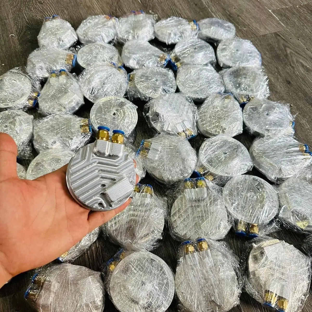 Nắp tròn cnc 2 ống hơi