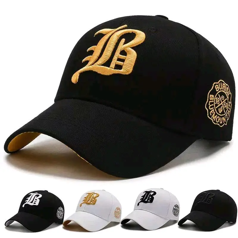 Topi Baseball Cap LB Burisil Bluemountain 1868 Import Pria Bisbol dengan Pengait Besi Rink - Hitam, Gold cuci dengan air dingin khaki/krem 0