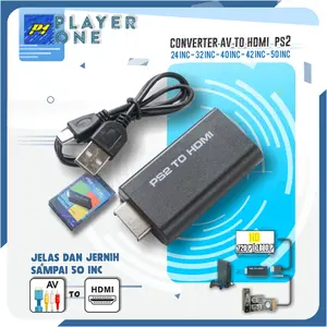 HDMI Adaptor Converter PS2 Resolusi 720 1080P