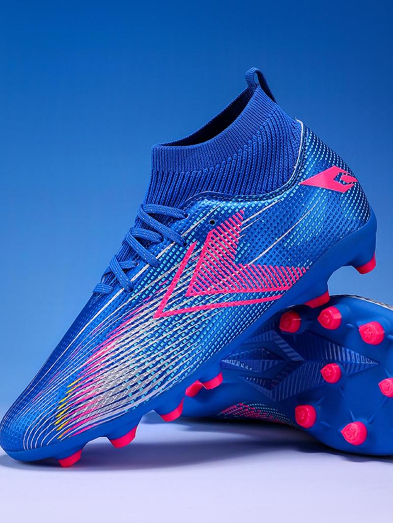 Product Introduction of Men's All Over Print High Top Lace Up Football Boots, Sporty Breathable Non-slip Football Shoes, Professional Soccer Shoes for Competition Training 6