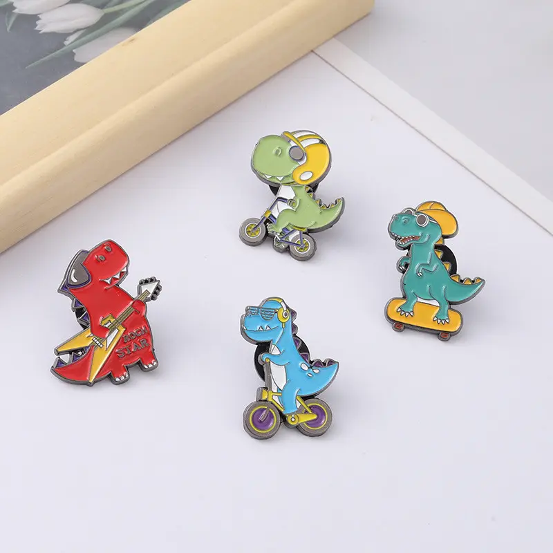 Trâm Cài Tráng Men Khủng Long Dễ Thương, 36 Kiểu Có Sẵn, Thiết Kế Hóa Thạch Hoạt Hình, Thích Hợp Cho Ba Lô Và Quần Áo, Phụ Kiện, Món Quà Lý Tưởng Cho Bạn Bè 6