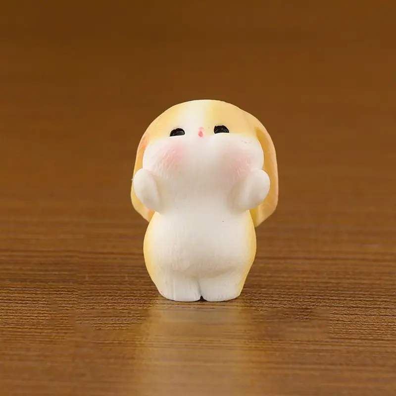 Đồ Trang Trí Thỏ, Tự Làm Sáng Tạo, Cảnh Quan Siêu Nhỏ Mini, Mô Hình Thỏ Resin, Thỏ Hoạt Hình Dễ Thương, Thu Nhỏ, Thích Hợp Cho Vườn Decor Decor Phòng 5