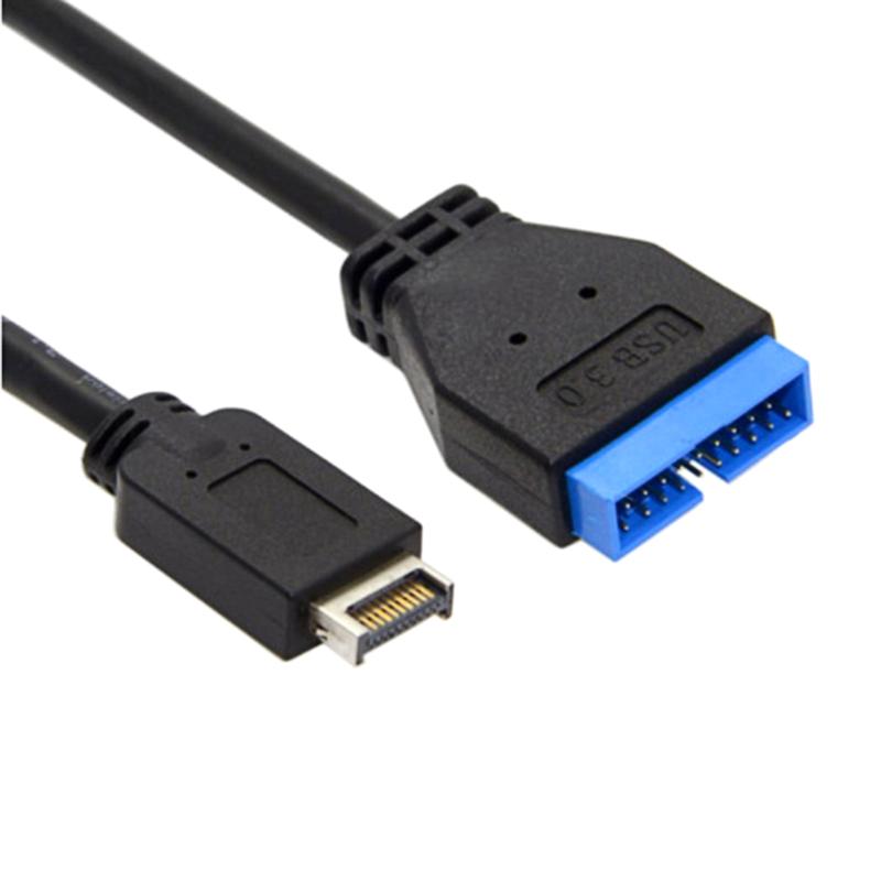 Product Introduction of USB 3.0 Motherboard 20 Pin Male to USB 3.1 Female Extension Cable Extender 59