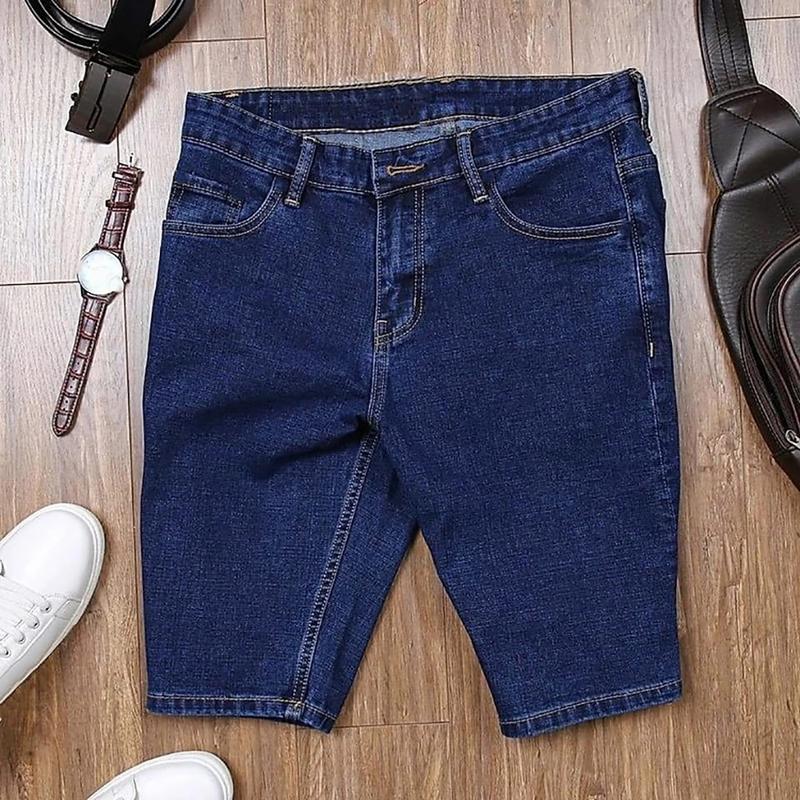 Quần short Jean chất bò trắng nam VẢI CO GIÃN 4 chiều nam vải Jean cực chất rẻ đẹp sang xịn