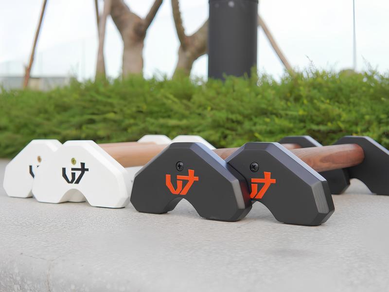 PARAMIUM | Parallettes Tập Calisthenics - Dụng Cụ Hít Đất Chống Đẩy bằng Gỗ Ash Nga- kèm băng quấn sẵn