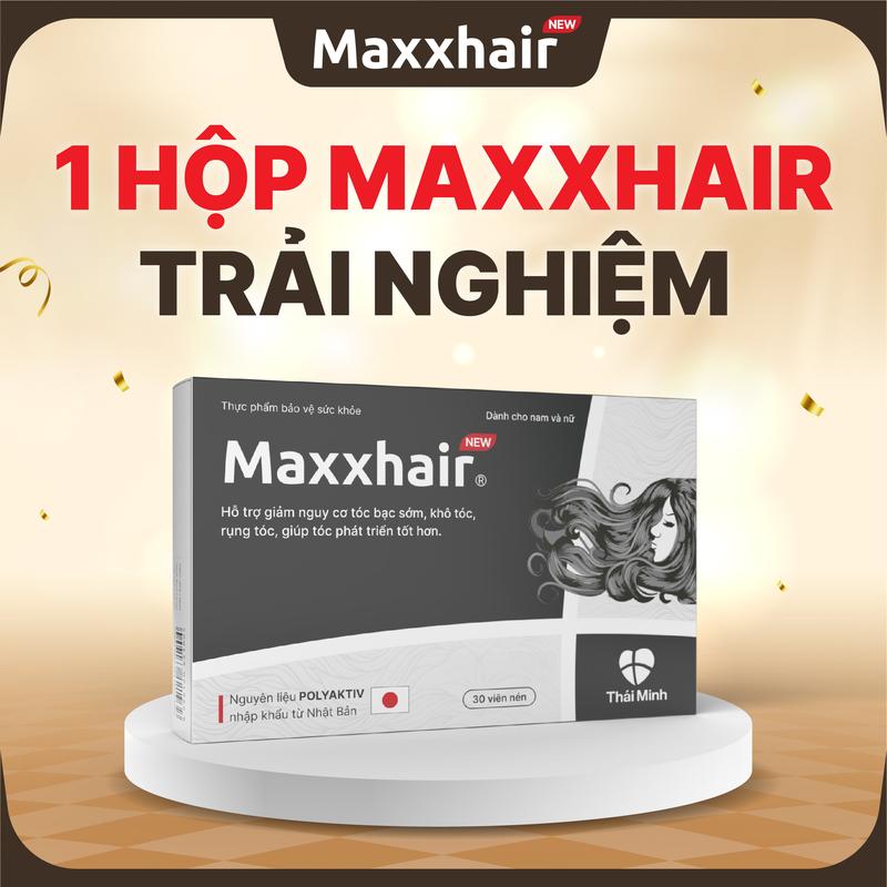 Viên uống Maxxhair - Sản phẩm dành cho người bị rụng tóc nhiều và hỗ trợ giúp tóc chắc khoẻ - Hộp 30 viên